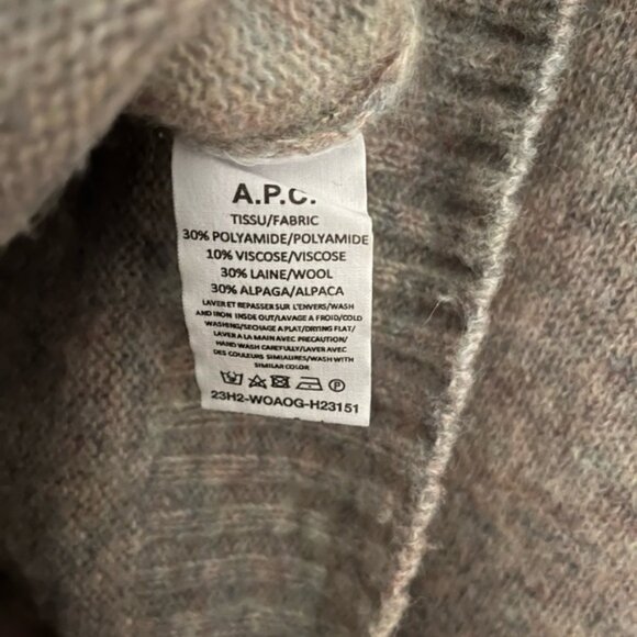 A.P.C. Pull Lucas Gris Clair Chine Sweater - Picture 5 of 6